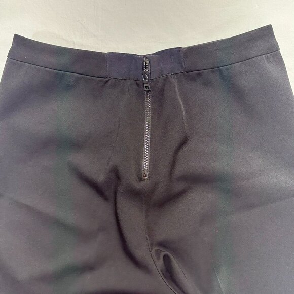 Alice and Olivia Classic Black Wide Leg Pants Size 4, 30" Inseam 16" Leg Flare - Picture 5 of 9